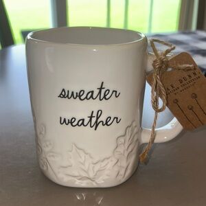 Rae Dunn White Sweater Weather Mug